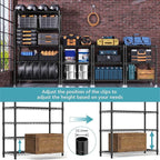 M MZG 5-Shelf Storage Shelves, Wire Shelving Heavy Duty Metal Storage Shelving - Image 4
