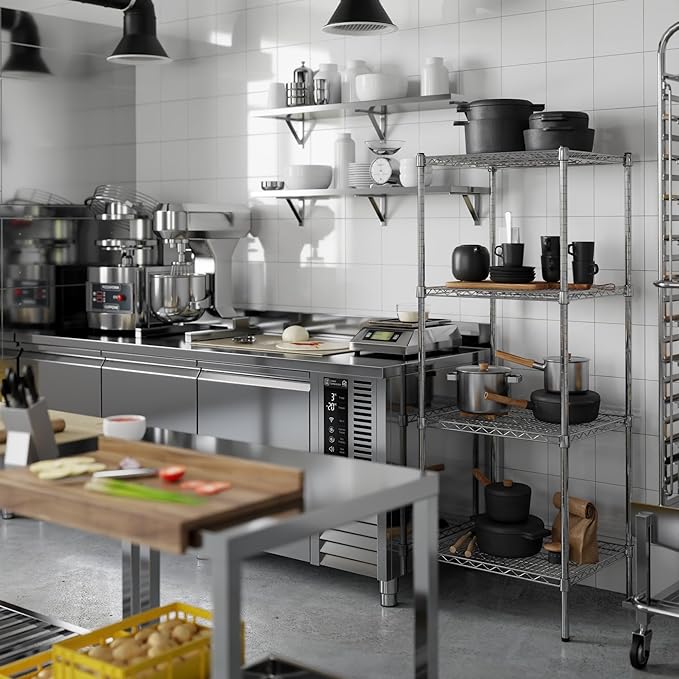 Regal Altair 21" Deep x 24" Wide x 64" Height Wire Shelving Kit | 4-Tier | NSF - Image 5