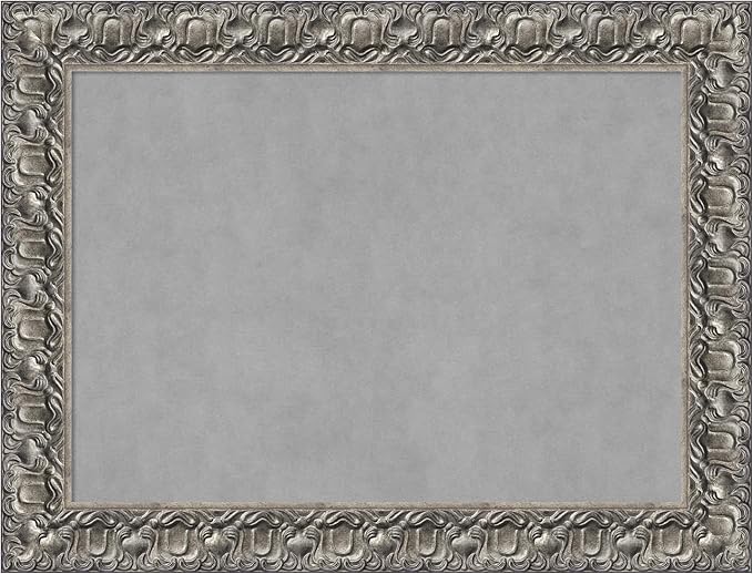 Amanti Art Silver Framed Magnetic Board 26x34 Medium Vision Board by AmantiArt