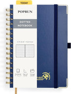 POPRUN Spiral Dotted Journal Notebook, by POPRUN