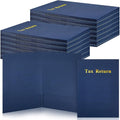 Harloon 40 Pcs Tax Return Folders 12 x 9 Inches 2 Pocket Folders Bulk Gold Foil by Muasung