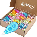 Chivao 100 Pack Mini Correction Tape Bulk Ink Corrector Eraser Tape Set Cute by Chivao