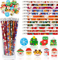 JULMELON 72PCS Christmas Party Favors Set, Pencils by JULMELON
