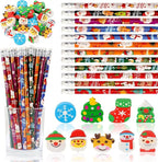 JULMELON 72PCS Christmas Party Favors Set, Pencils by JULMELON