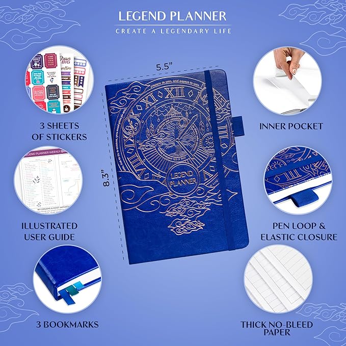 Legend Planner – Weekly & Monthly Life Planner to Hit Your Goals & Live - Image 2