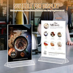 NICELINK 9 Pack Acrylic Sign Holder 8.5x11 Inch, Double Sided Clear Flyer - Image 5