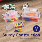 Superio Storage Bins with Lids, Stackable Totes, BPA Free, Odor Free, Organizer - Image 7