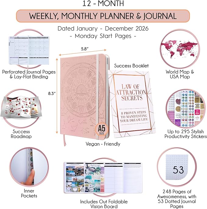Law of Attraction Planner 2026 Deluxe - Image 2