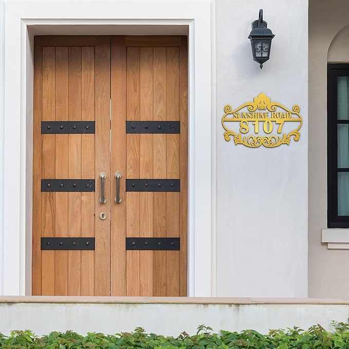 Personalized Vintage Styling Metal House Numbers - Image 4