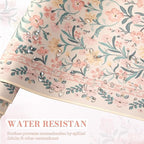 iCasso Pink Floral Desk Mat, Desk Pad, XXL Large Mouse Pad, Anti-Slip Big - Image 5