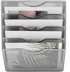 EASEPRES 5 Pocket Mesh Hanging Wall File Organizer, Wall Mounted Mail Paper - Image 3