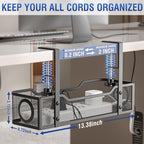 Under Desk Cable Management Tray, GZOKMOG Cord Management - Image 6