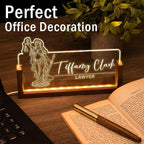 Desk Name Plate Personalized, Custom Office Light Up Name Plate - Image 3