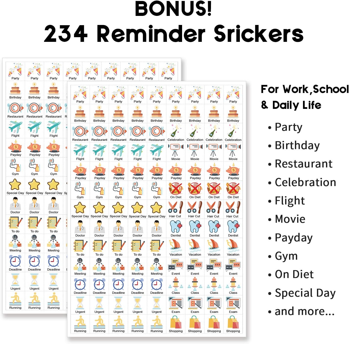 Mokani Small Desk Calendar 2026-2027, Desktop Calendar Jul.2026-Dec.2027 | 18 Months Academic Flip Standing Calender with Stickers & US Holidays Marked (8"x6")