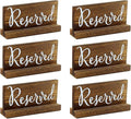Darware Wooden Reserved Signs for Tables; Rustic Real Table Signs by Darware