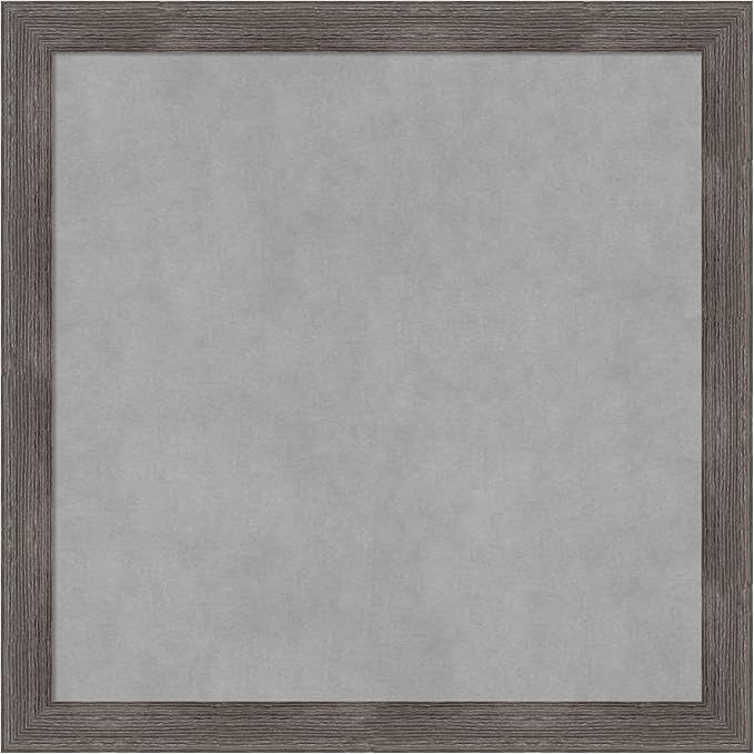 Amanti Art Grey Framed Magnetic Board 23x23 Medium Vision Board by AmantiArt