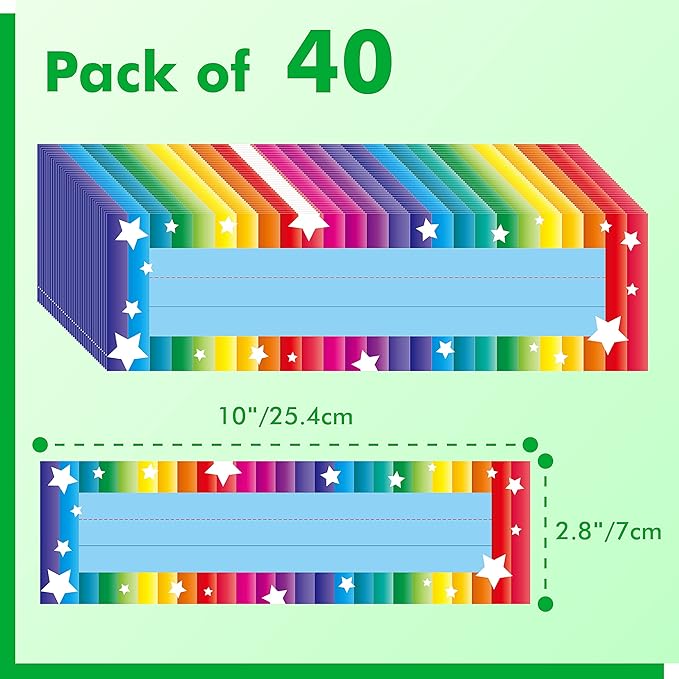 40PCS Desk Nameplates, Desk Name Tags - Image 2
