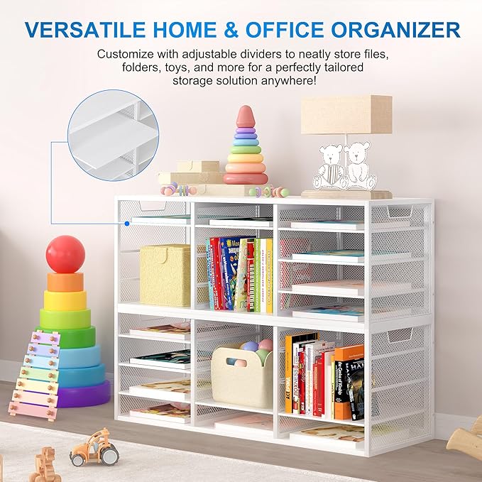 PAG-Mass Mail Sorter Adjustable Countertop Mail Holder, Heavy Duty Literature - Image 5