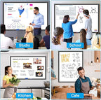 H-Qprobd 48"x24" Magnetic White Board Dry Erase Wall Mount Whiteboard - Image 7