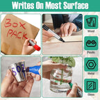Fuutreo 32 Pcs Jumbo Permanent Markers Bulk Large Chisel Tip Permanent Markers - Image 5