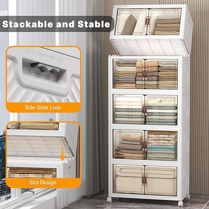 UAMFURI Extra Large Stackable Storage Bins - Image 3