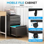 Bestoo 3-Drawer Mobile File Cabinet - Image 6