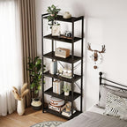 Casaottima Book Shelf, 6 Tier Tall Bookshelf, Modern Wood Bookcase Shelves - Image 8