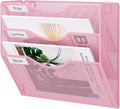 EasyPAG 3 Pocket Mesh Wall File Organizer, Hanging Paper Folder Holder by EasyPAG