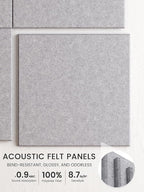 Bumusty Large Felt Bulletin Board 48" x 36" Cork Board Alternative-12 Pack - Image 3