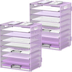 DALTACK 9-Tier Paper Letter Tray Desk Organizer