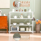 HCHQHS Bookshelf, 4-Tier Industrial Bookcase, Freestanding Tall Bookshelves - Image 6