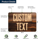 Custom Sign, Custom Street Sign, 11 Font Colors, 13 Font Styles, 4 Hole Options - Image 6