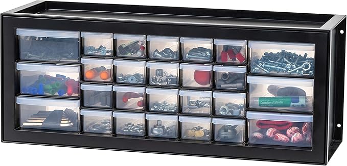 IRIS USA Plastic Storage Drawers, Stackable Teacher Toolbox, Small Parts by IRISUSA