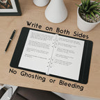 A5 Lined Paper 6-Hole Punched, 250 Sheets (500 Pages), 100 GSM, A5 Binder Refill, 6-Ring Binder Inserts