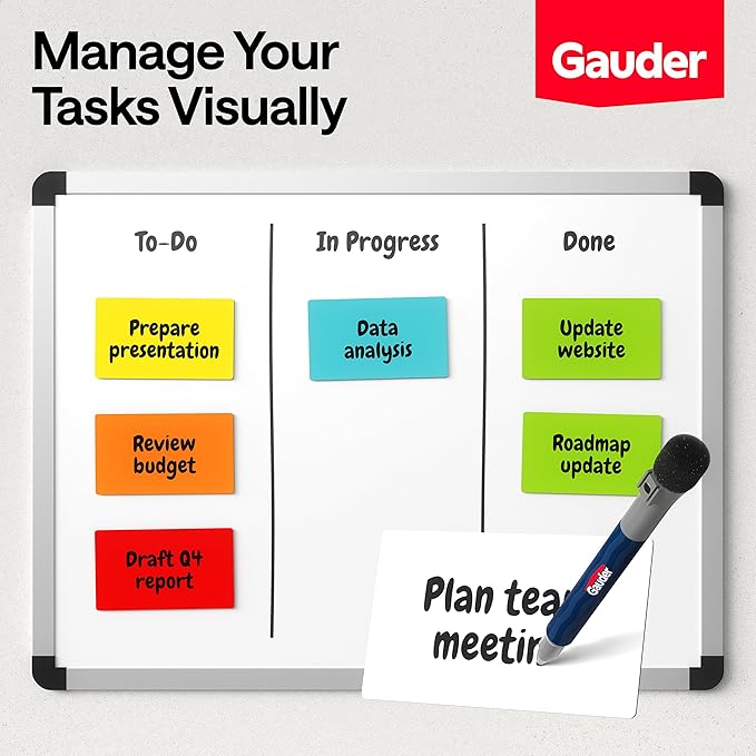 GAUDER Magnetic Dry Erase Labels | 90x Magnetic Labels | Dry Erase Magnets - Image 4