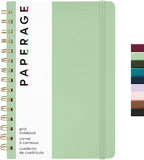 PAPERAGE Graph Paper Spiral Notebook & Journal, 160 Pages, Medium 5.5 inches x by PAPERAGE