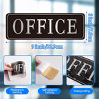 The Office Door Sign for Home and Business，Self-Adhesive Waterproof and - Image 3
