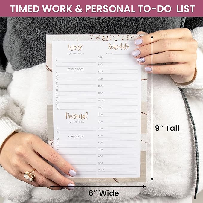 bloom daily planners Timed Work & Personal To Do List Planning Pad - Image 2