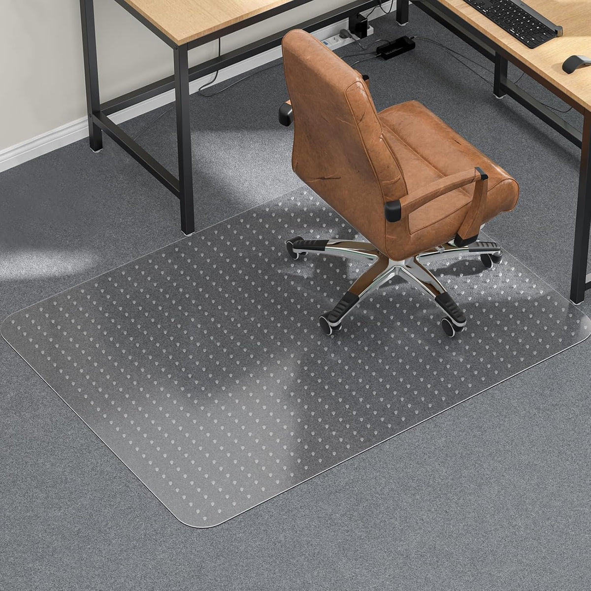 Tonaus Office Chair Mat for Carpet 60"x48" for Low Pile Carpets, Re...