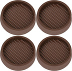 VOCOMO 3X3 Round Rubber Caster Cups, Non Slip Furniture Pads, Anti-Slip Gripper by VOCOMO