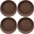 VOCOMO 4X4 Round Rubber Caster Cups, Non Slip Furniture Pads, Anti-Slip Gripper by VOCOMO