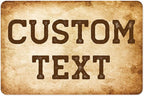 Custom Sign, Custom Street Sign, 11 Font Colors, 13 Font Styles, 4 Hole Options by MySignCenter