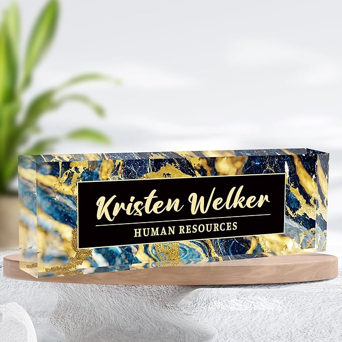 Personalized Name Plate for Desk Custom Acrylic Desk Name Plate Custom Employee - Image 4