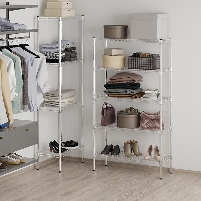 Regal Altair 14" Deep x 36" Wide x 64" Height Wire Shelving Kit | 5-Tier | NSF - Image 7