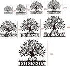 Personalized Family Tree Metal Sign Custom Last Name Sign Tree of Life Wall Art - Image 5