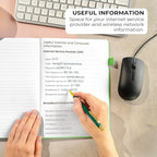Clever Fox Password Book with alphabetical tabs. Internet Address Organizer - Image 5
