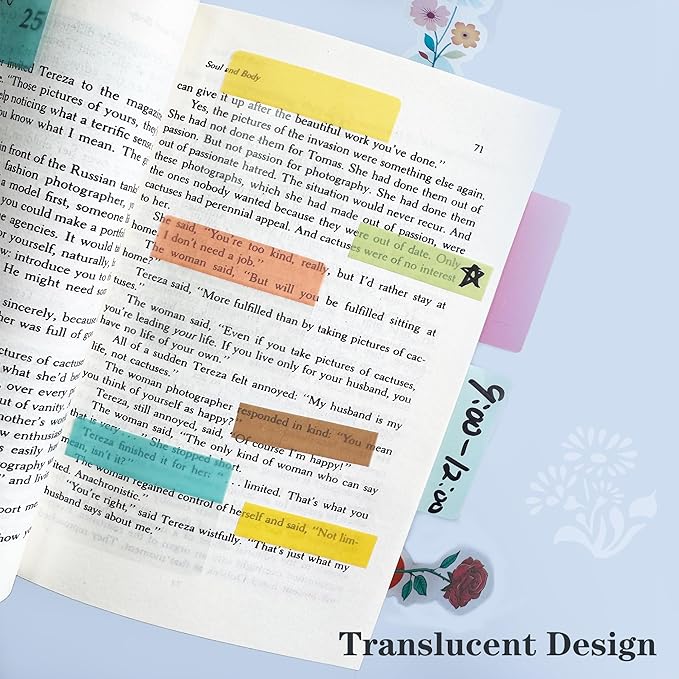 ELII 500 PCS Tabs 2 Inch Book Tabs Sticky Index Tabs, File Tabs Self Adhesive - Image 6