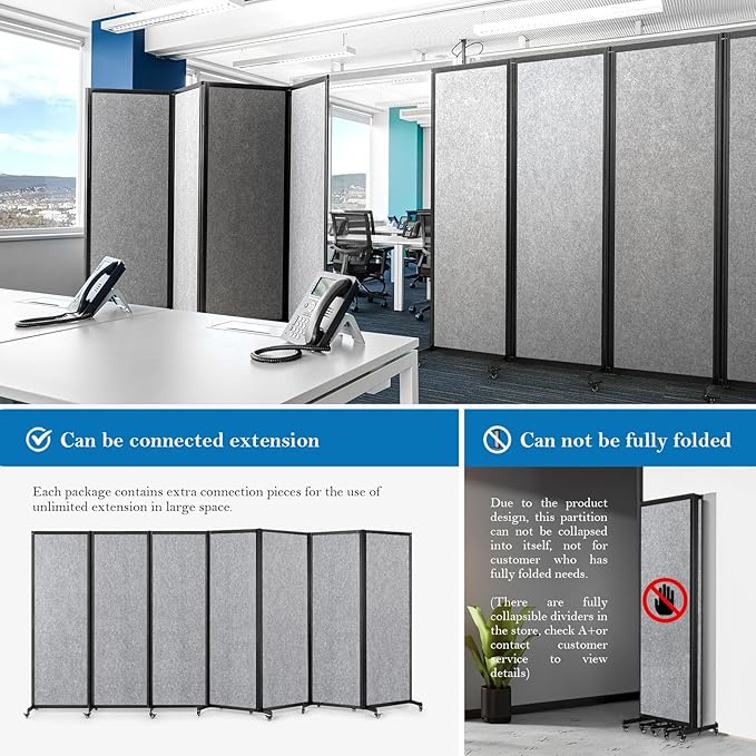 Strongbird Room Partition, Office Divider, Portable Commercial Screen Dividers - Image 3