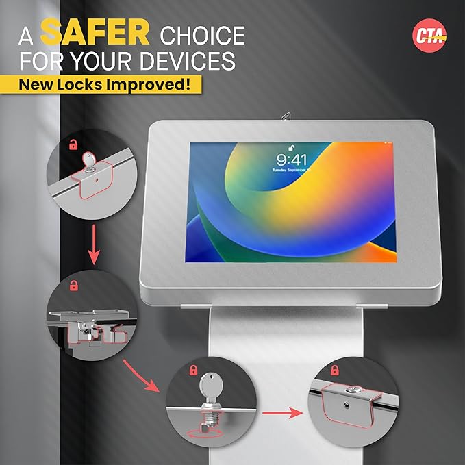 Premium Kiosk Floor Stand – CTA Locking Support Base Kiosk - Image 3