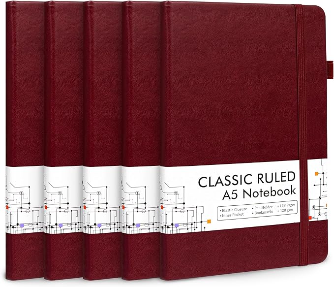 feela 5 Pack Journal Notebook Bulk by feela